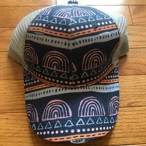 Latched Mama Rainbow Geometric Hat NWT